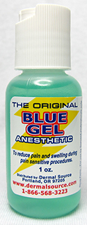 Blue Gel Anesthetic